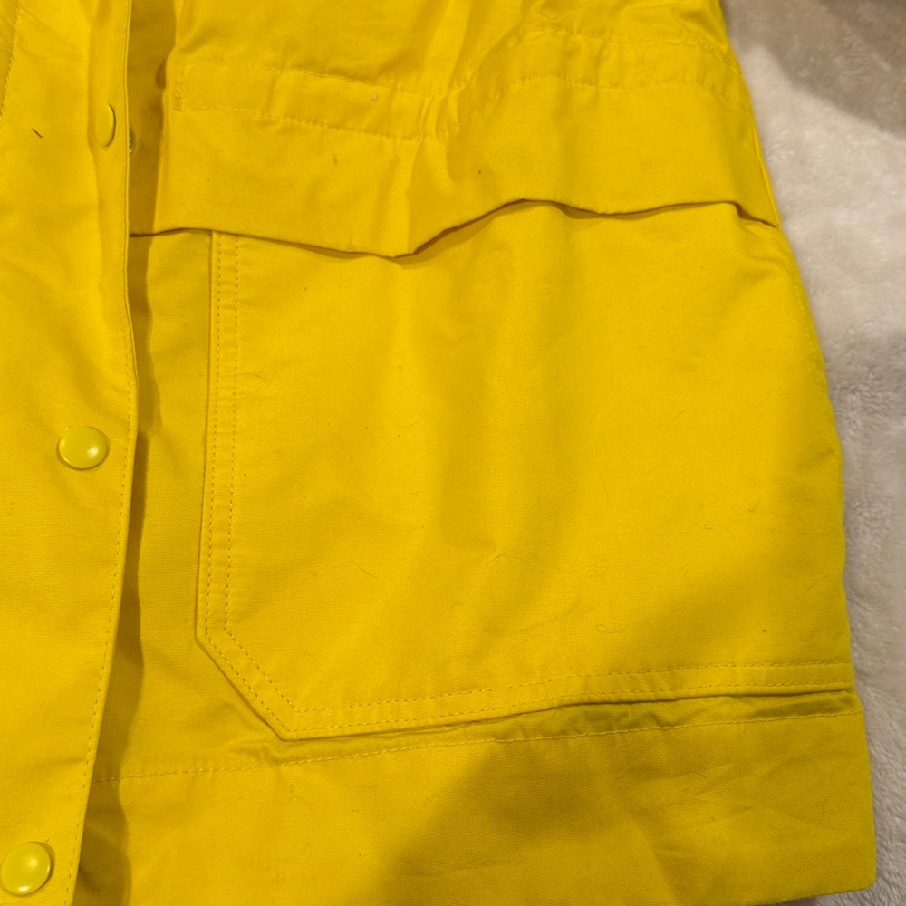 Bright Yellow Hooded Raincoat - Picture 3 of 4
